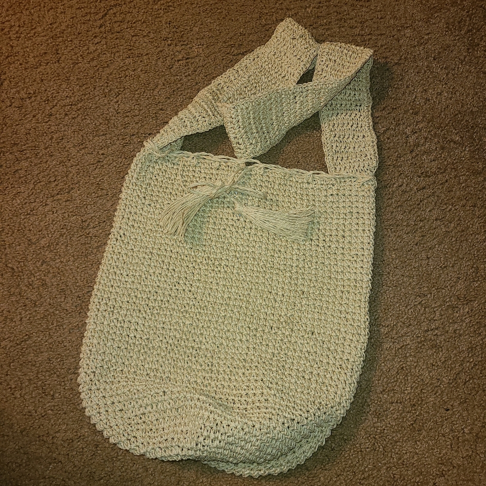 J. Crew Raffia Sack Bag